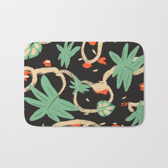 Jungle pattern Bath Mat