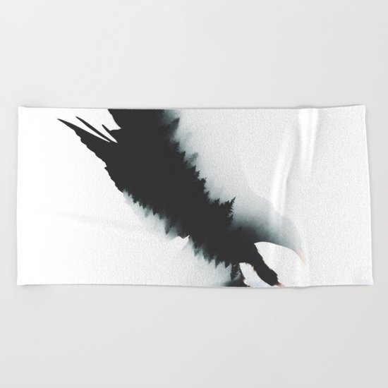 The crow Beach Towel