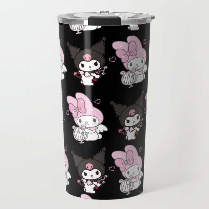 Kuromi and My Melody Travel Mug by Magestical Mixie