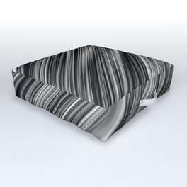 Ambient 6 in Black and White Pattern Outdoor Floor Cushion