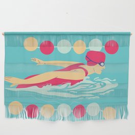 Swimmer Girl Wall Hanging