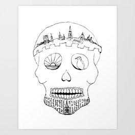 Sugar Skull - Oxford Crown Art Print