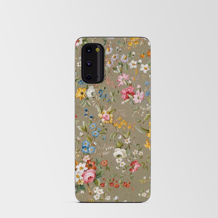 Dreamy Floral Marble End Paper 1788 William Kilburn Android Card Case