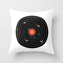Play Me The Solar System Throw Pillow