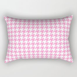 Rose Quartz Houndstooth Rectangular Pillow