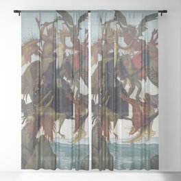 The Torment of Saint Anthony Sheer Curtain