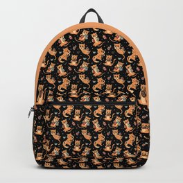 Pattern Cats and Coffee by Tobe Fonseca Backpack