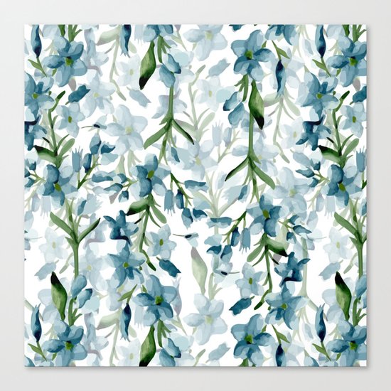 Blue branches Canvas Print