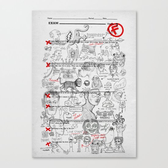 Forgot To Study Canvas Print