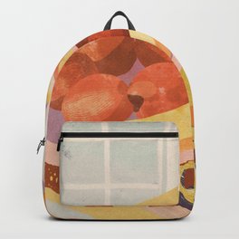 Colorful Dinner Backpack | Curated, Fruits, Yellow, Pastel, Orange, Bright, Veg, Restaurant, Summer, Warm 