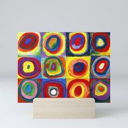 Kandinsky, Farbstudie - Quadrate und konzentrische Ringe, Color Study. Squares with Concentric Circles 1913 Mini Art Print
