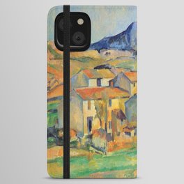 Paul Cézanne Mont Sainte-Victoire and Hamlet Near Gardanne - Hameau à Payennet près de Gardanne iPhone Wallet Case