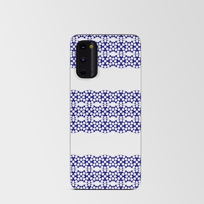 Bibi geometric stripe design in blue Android Card Case