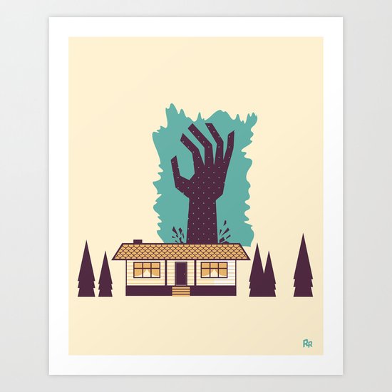The Cabin in the Woods Art Print