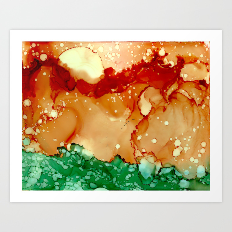 Sun Splash Abstract Painting Art Print By Laurabethlove Society6