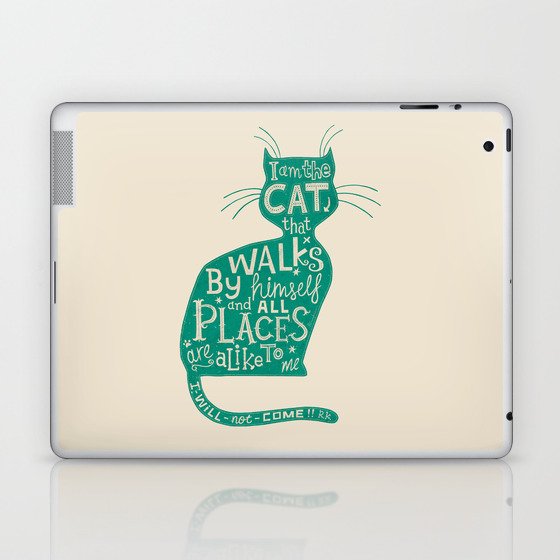 'The Cat That Walked by Himself' Laptop & iPad Skin