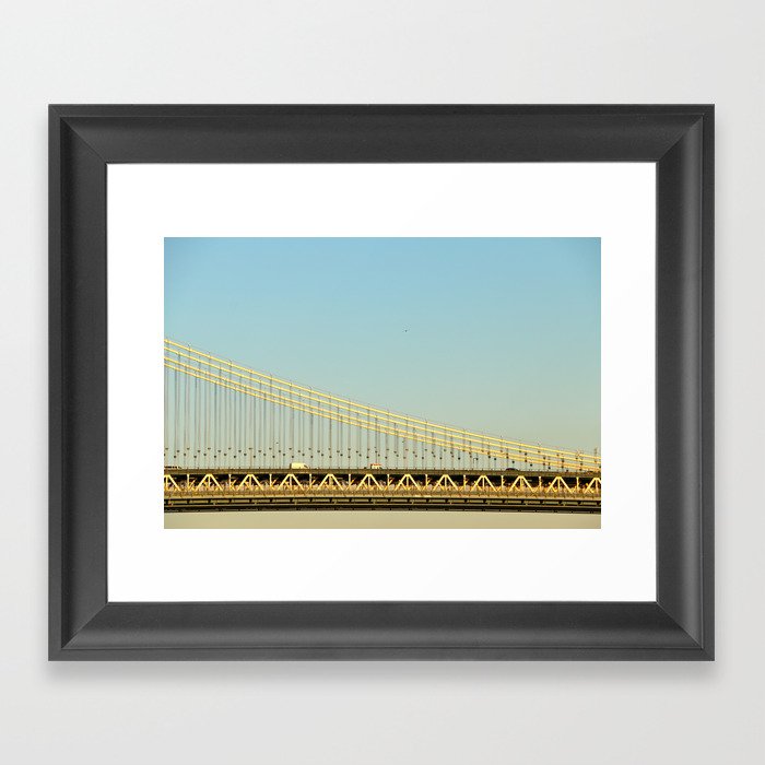 Manhattan Bridge Framed Art Print