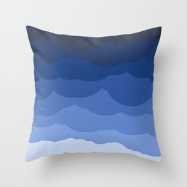 Waves Throw Pillow
