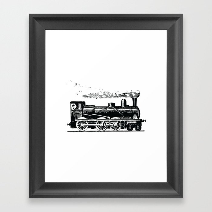 Vintage European Train Framed Art Print