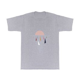 Minimal sunset with sails T Shirt