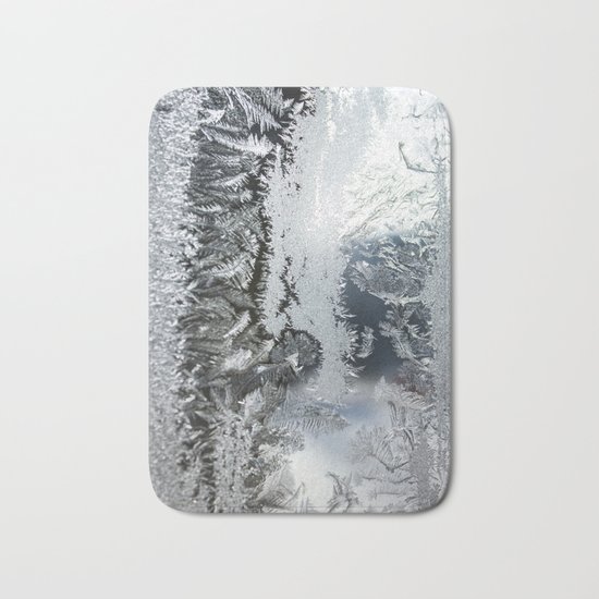 Frosty window Bath Mat