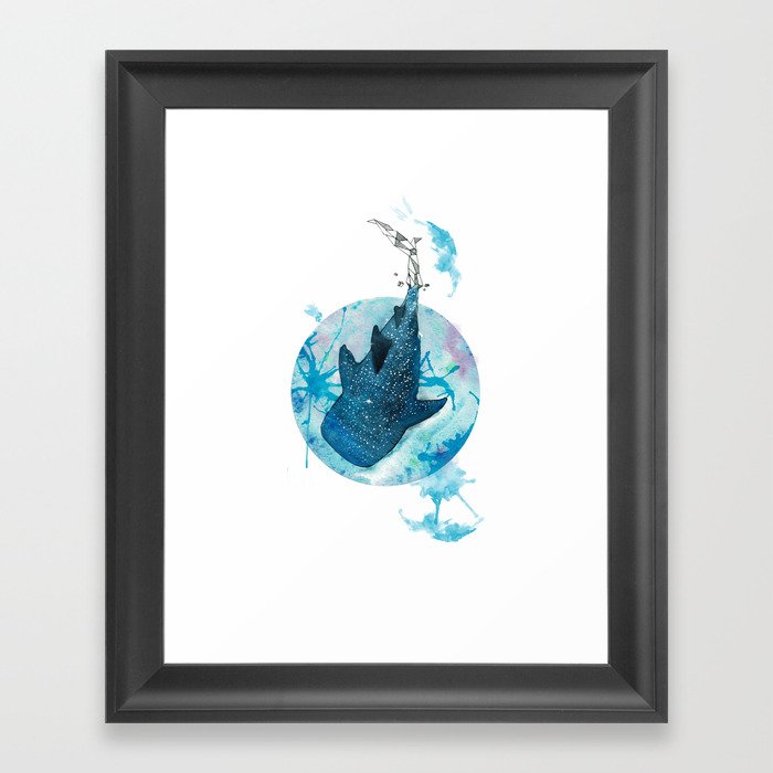 Whaleshark Framed Art Print