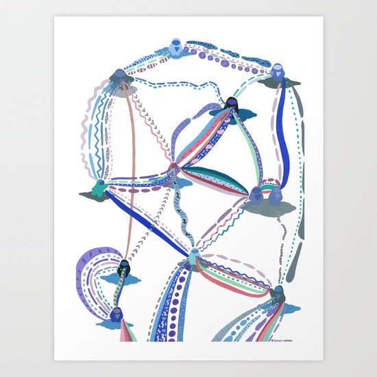 Dynamism of the Clouds Art Print