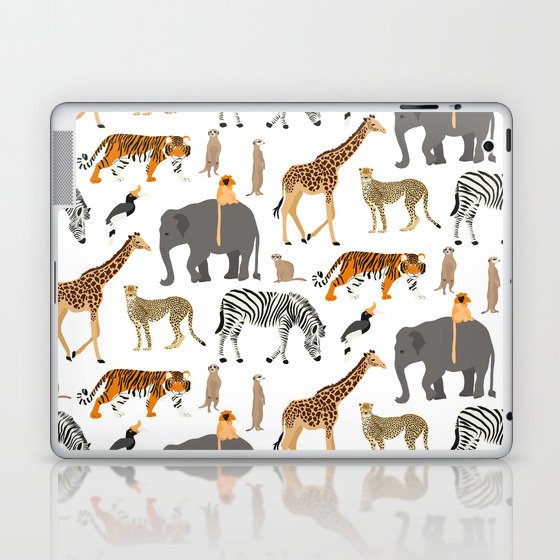 Zoo Safari Jungle Animals Laptop & iPad Skin