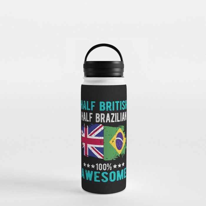 Half British Half Brazilian Water Bottle