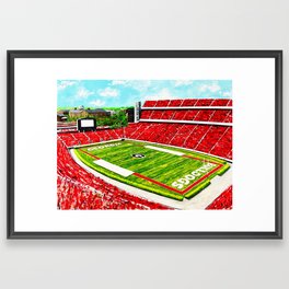 Homecoming in Athens Framed Art Print