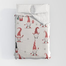 cute scandinavian gnomes christmas scand Duvet Cover