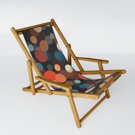 Retro bubbles dark Sling Chair