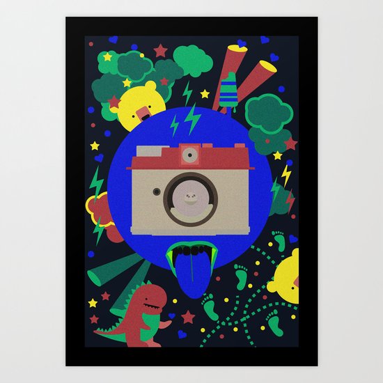 having too much fun to take pictures Art Print