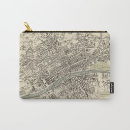 Vintage Map of Glasgow Scotland (1872) Carry-All Pouch