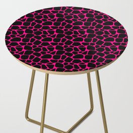 Neon Safari Hot Pink Side Table