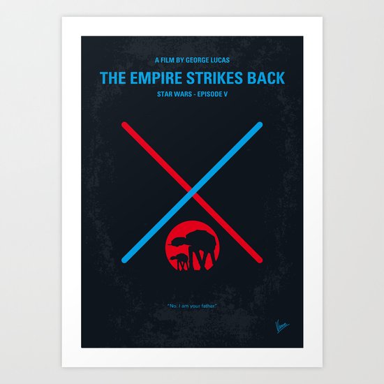 No155 My ST E-V minimal movie poster Art Print