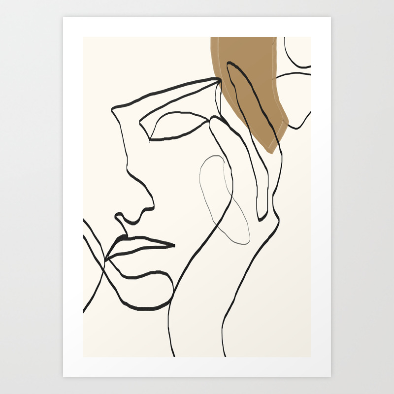 Abstract Face Art Print