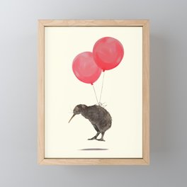 Kiwi Bird Can Fly Framed Mini Art Print