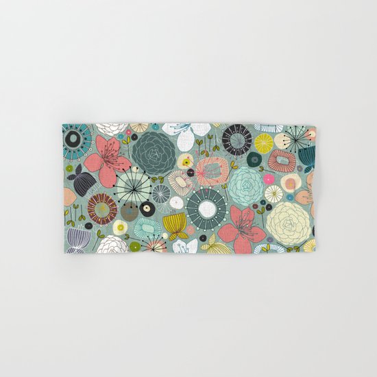 oriental blooms Hand & Bath Towel