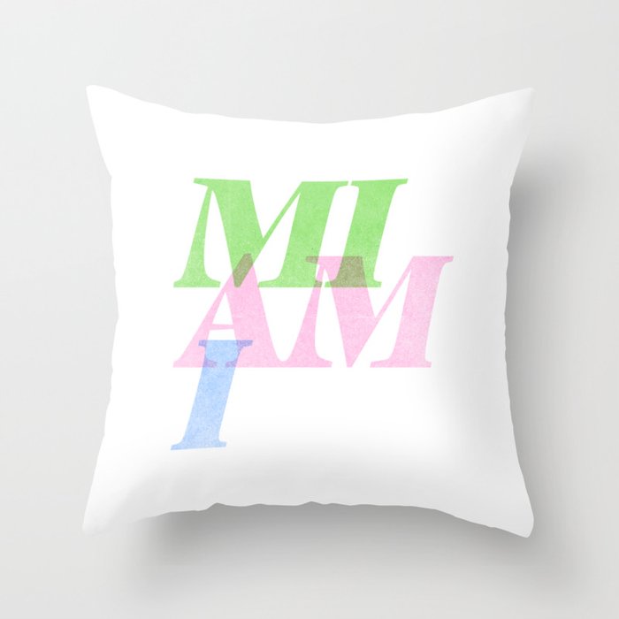 MIAMI • City Series Throw Pillow