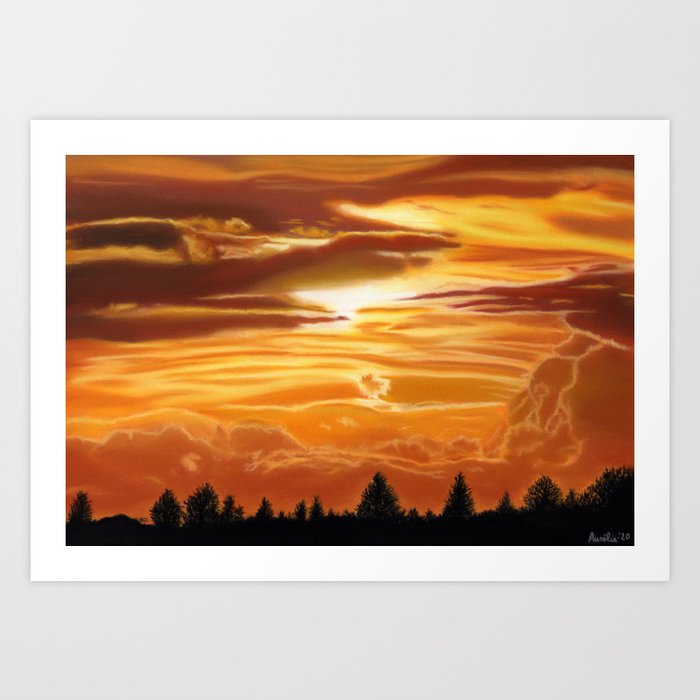 Sunset 01 Art Print