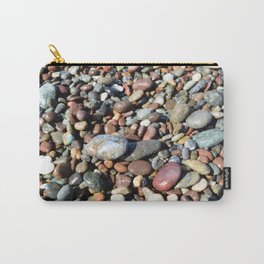 Ocean Pebbles Carry-All Pouch | Waves, Ocean, Socal, Color, Photo, Digital, Pacific, Venturabeach, Rocks, Beach 
