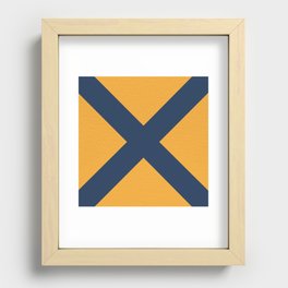 NAUTICAL Boat Flag "5" Recessed Framed Print