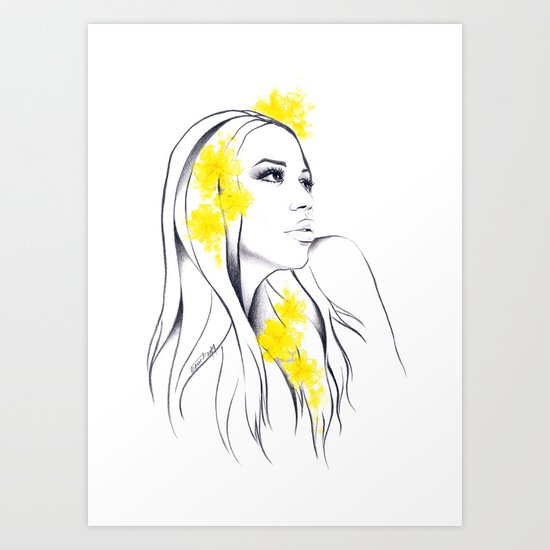 Yellow Art Print