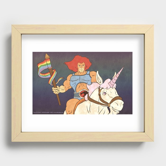 Lion-O's Pride Recessed Framed Print