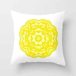 Flower Yellow B Throw Pillow