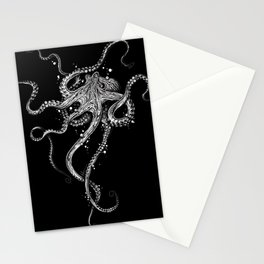 Octopus (black) Stationery Cards
