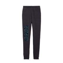 Geometrical Cracked Cloudy Starry Sky during Night Kids Joggers
