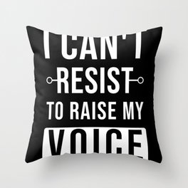 Protest Saying Demonstration Throw Pillow