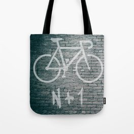 N + 1 Bike Graffiti Tote Bag